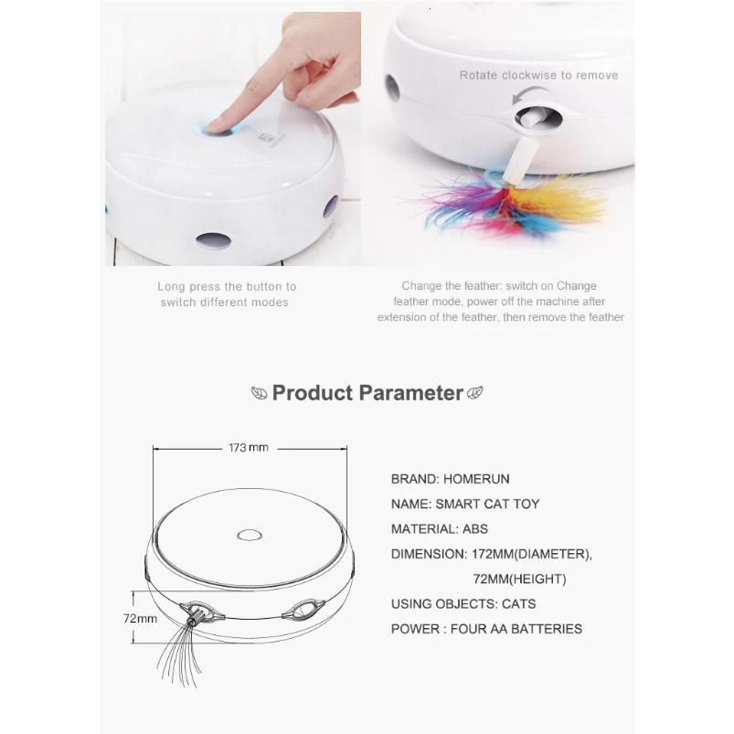 Electric Cat Toy Cat Catching Mouse Donut Automatic Turntable Cat Toy Smart Teasing Cat Stick Crazy Game Spinning Turntable Toy