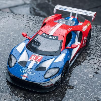 RFV6 1:24 Ford GT MK II Le Mans GTE Track Endurance Racing Alloy Metal Diecast Model Car Desktop Display Collectible Holiday Ornament