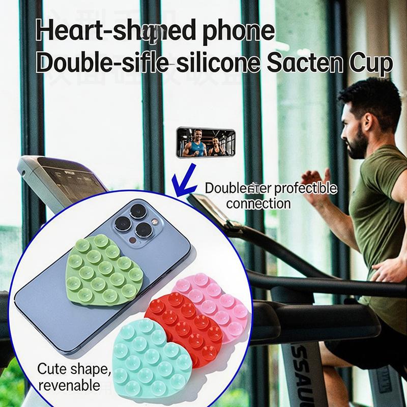 1Pc Backed Adhesive Sucker Pad For Fixed Pad Double Side Silicone Suction Pad For Mobile Phone Fixture Suction Cup