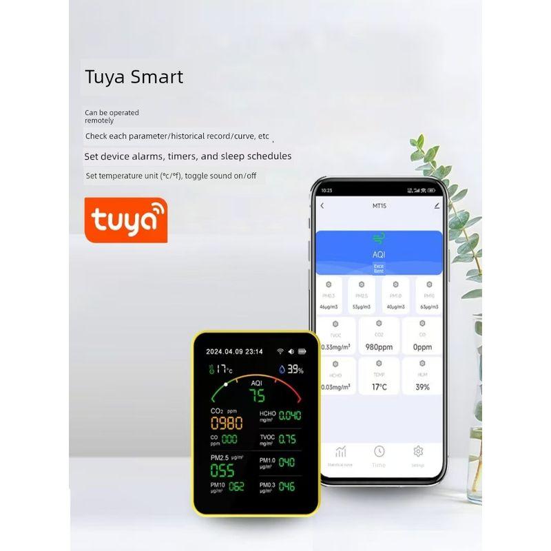 15-in-1 Graffiti Smart App Mobile Phone Wifi Remote Control Household Laser Infrared High-Precision Formaldehyde Detector