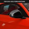Hoolcar Side View Mirror Cover Decals ABS Rearview Mirrors Trim Exterior Accessories for 2015-2022 Ford Mustang, Black, 2PCs