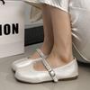 Beautiful matching skirt ballet Mary Jane single shoes women's spring and autumn new flat French small leather shoes women