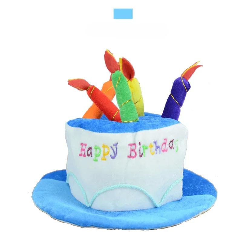 Geburtstagskuchen-Hut mit Kerze, Stirnband, Party-Foto-Requisiten, Kopfschmuck für Erwachsene und Kinder, Cosplay, Lustiges Geburtstagsgeschenk, Haarschmuck