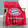 Fc Bayern München 2 Personalized Text Blanket Gift Customizable Blanket Durable Comfort Perfect for Office Bedding Bed Seaside All-Season Use