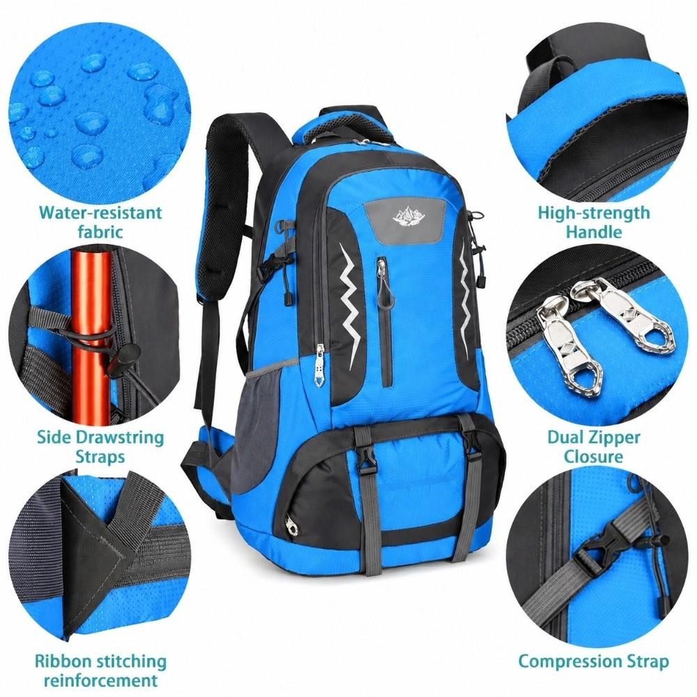 Waterproof Hiking Backpack Nylon Climbing Daypack Large Camping Backpack Women