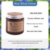 Small Brown Glass Aromatherapy Candle - Smokeless Rose Fragrance for Indoor Use