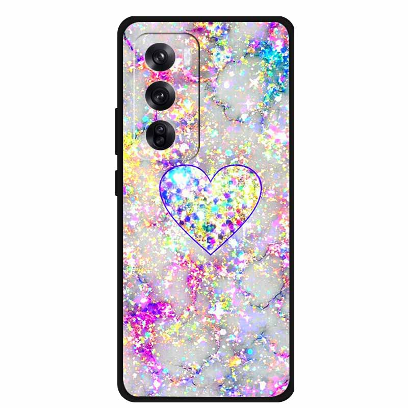 Funda For OPPO Reno 12 / Reno12 Pro Global Case Fashion Printed Soft Silicone Back Cover For Reno12 Pro Cat Phone Case Reno12 5G