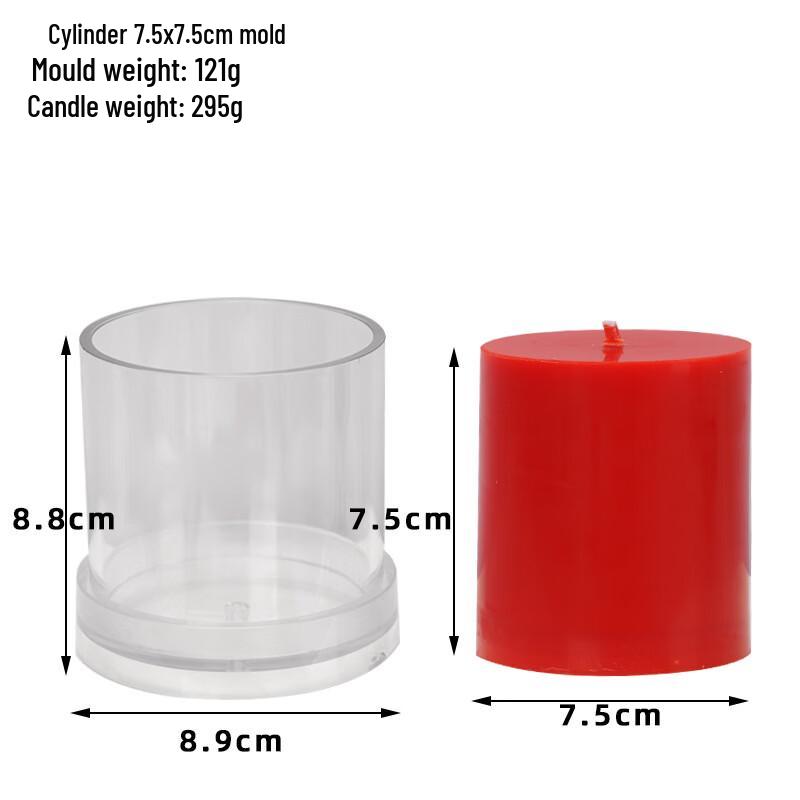 Акриловая цилиндрическая форма для DIY