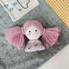 Fabric Cotton Filled Fabric Girl Doll Plush Mini Cartoon Doll Braid Girl Doll  Clothing Decoration