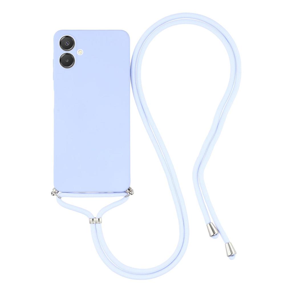 Pro Samsung Galaxy A06 4G Pouzdro Flexibilní TPU Vláknová Podšívka Proti Nárazům Crossbody Kryt na Telefon