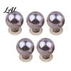 No-sew Shirt Buttons 5Pcs Fake Pearl for Clothing Removable Decorative Brooch Pins No Neckline Fixation Clips Sew Safety Pins Embellishment Elegant