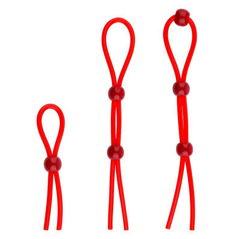 Adjustable Penis Ring Rope Sex Toys for Adult Men Silicone Ejaculation Delay Cock Scrotum Ring Male Lasting Cockring