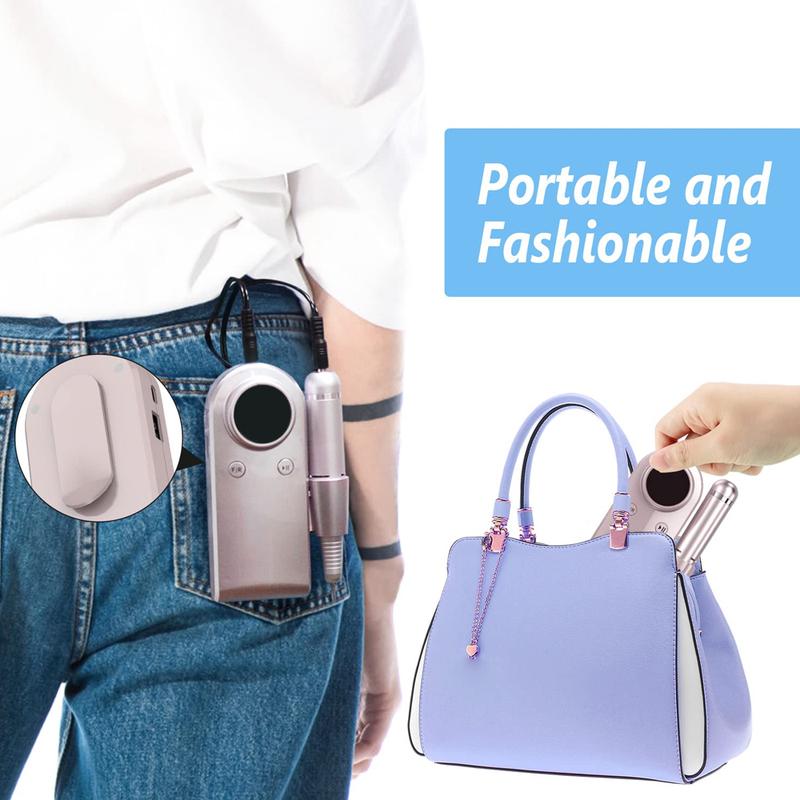 New Electric Nail Drills Rechargeable 45000 RPM Nail Filer Machine With LCD Display 2 Rotations for Acrylic Nails Gel Nails Manicure