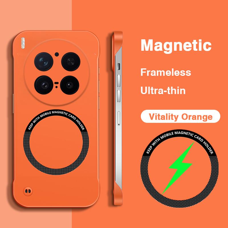 

Magnetic Frameless Ultrathin Phone Case for VIVO X300 Pro X300Pro 5G Luxury High Qualtiy Hard PC Lens Protection Back Cover Capa vivo X300 Pro