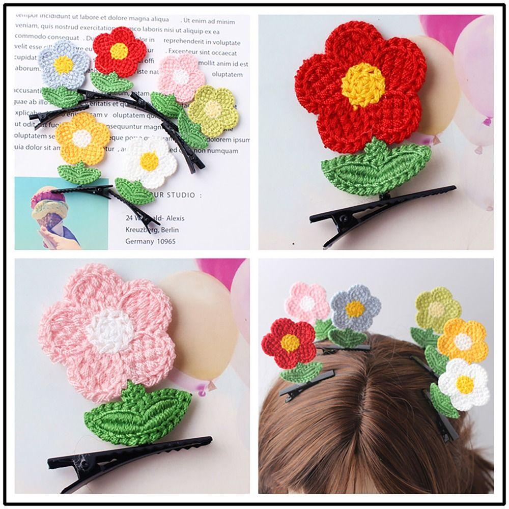 

3D Spring Flower Hair Clip Hair Ornament Bang Clip Cute Duckbill Clip Girls