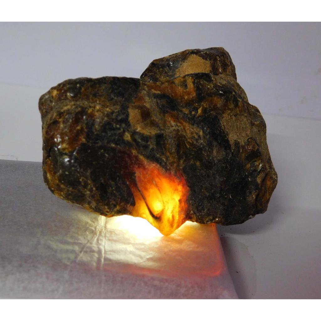 Orange Amber Rough 519.23 Carat Natural Earth Mined Loose Gemstone