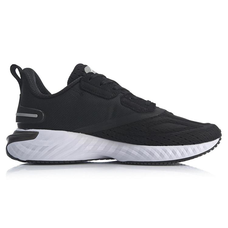 New LINING Cloud Five Generations SHIELD Running Shoes Men Low Top Black/Gray ARSS093-2