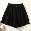 Shorts Pants Women Cotton Summer Versatile Vintage Loose Large Size Casual Wide Leg Pants Shorts