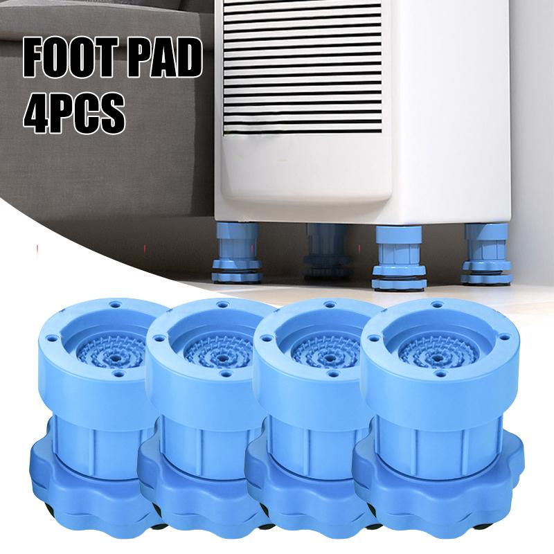 

Washing Machine Foot Pads Adjustable Vibration Damper Pads With Non Slip TPE Soft Rubber Design For Refrigerator & Dryer 4PCS синій