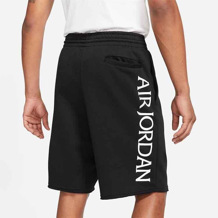 Air Jordan Jumpman Logo Printing Knit Basketball Sports Shorts Black Men's DH9509-010