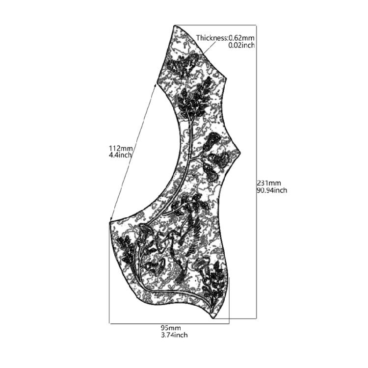 Guitar Pickguards Replacement Self-Adhesive Scratch Plate Guitar Accessory