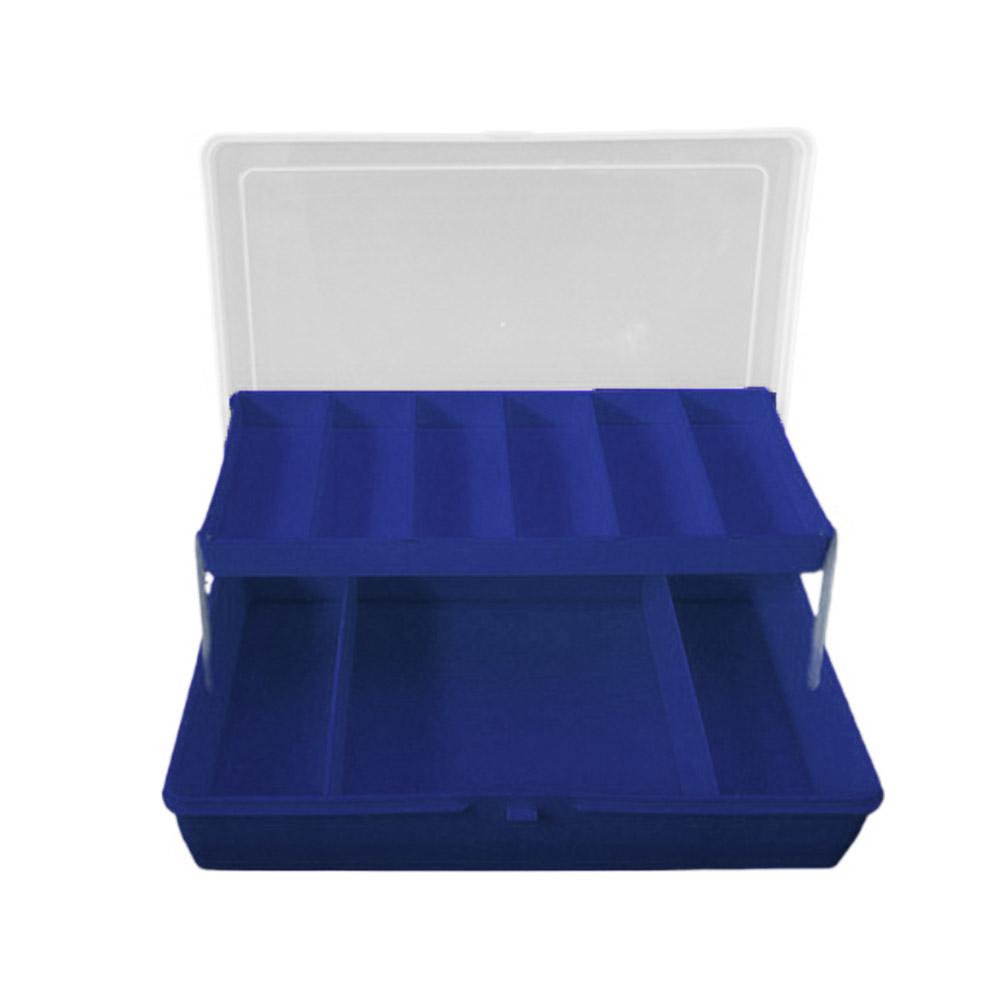 Przenośne Pudełko na Sprzęt Wędkarski 11 Przegródek Dwupoziomowy Pojemnik do Przechowywania Akcesoria Karpiowe Haczyk na Przynęty Pudełko na Narzędzia na Miękkie Przynęty