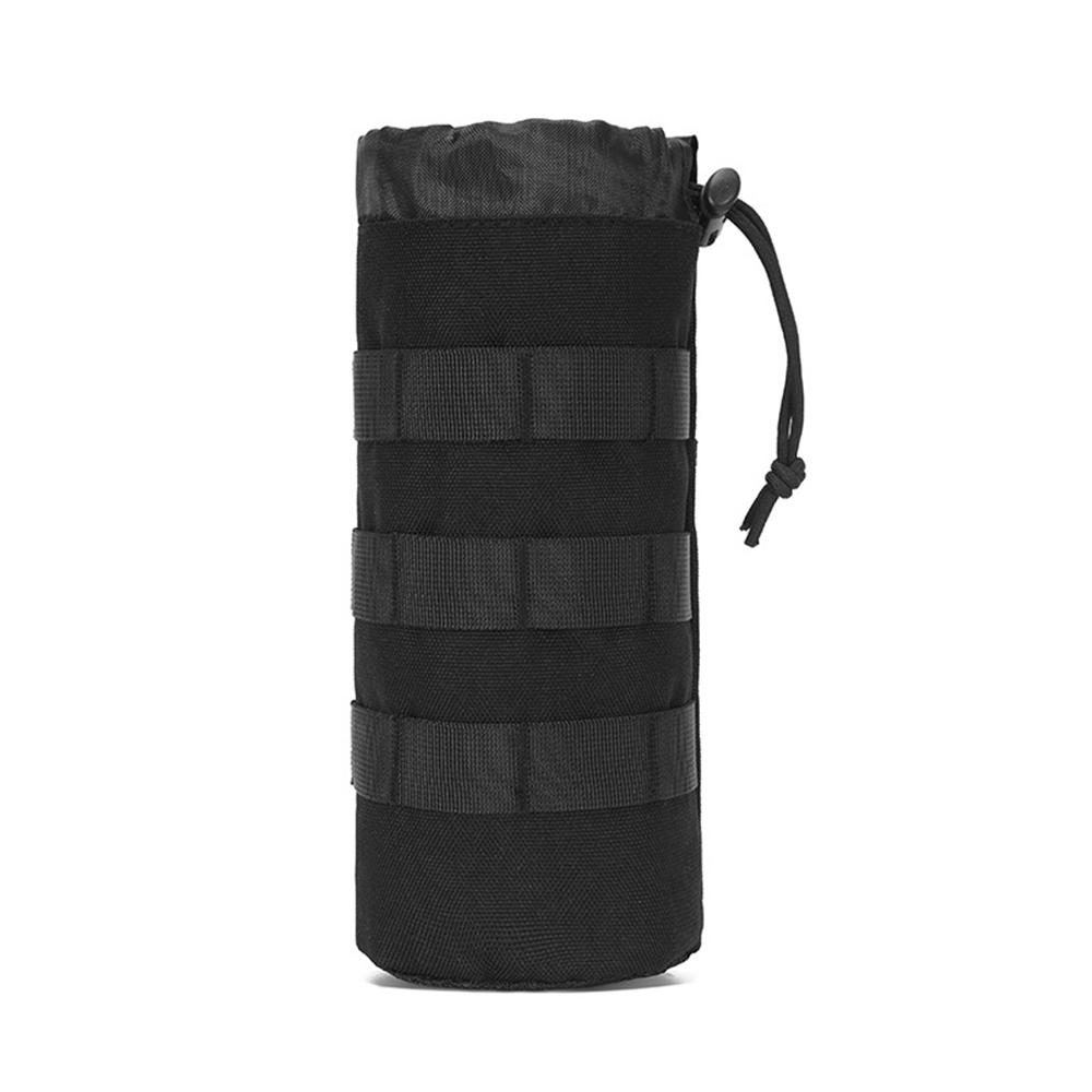 New Black Oxford Fabric Tactical MOLLE Water Bottle Pouch Bag For Hiking Jogging