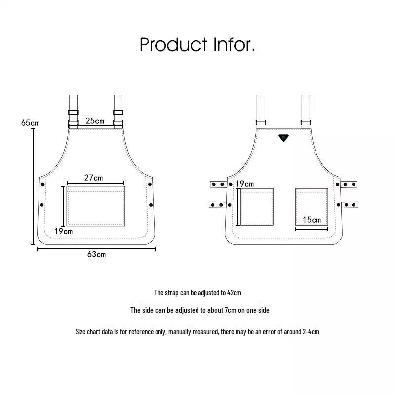 Unisex Japanese Water-Repellent Work Apron for Kitchen, Home, and Cafe