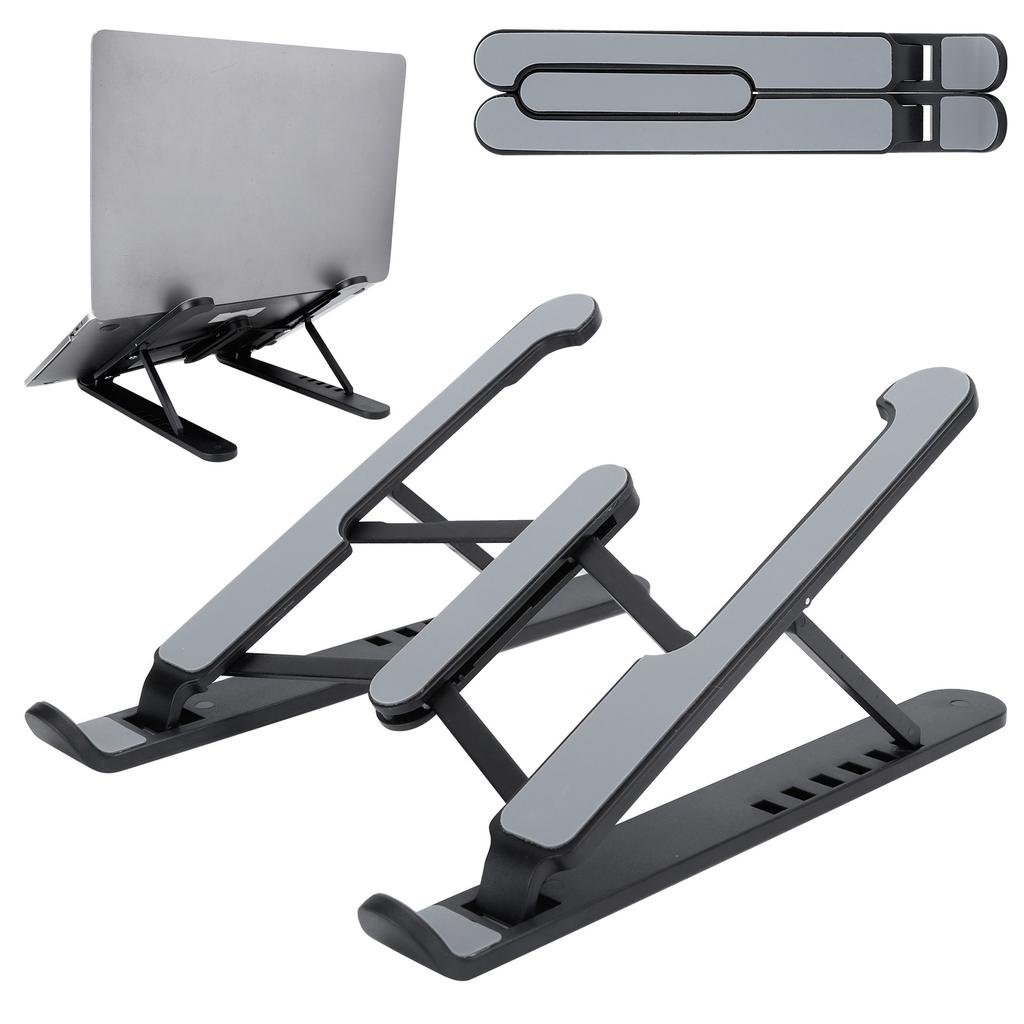 Notebook Stand MultiPosition Foldable Bracket 1117in Laptop Cooling Support Base Lift Riser(Black )