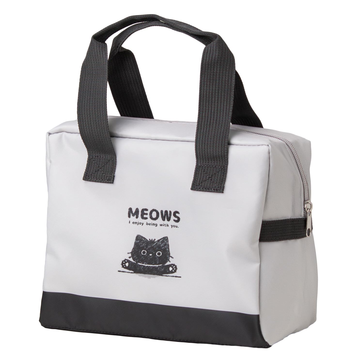

OSK Cat Lunch Bag Light Gray TB-49