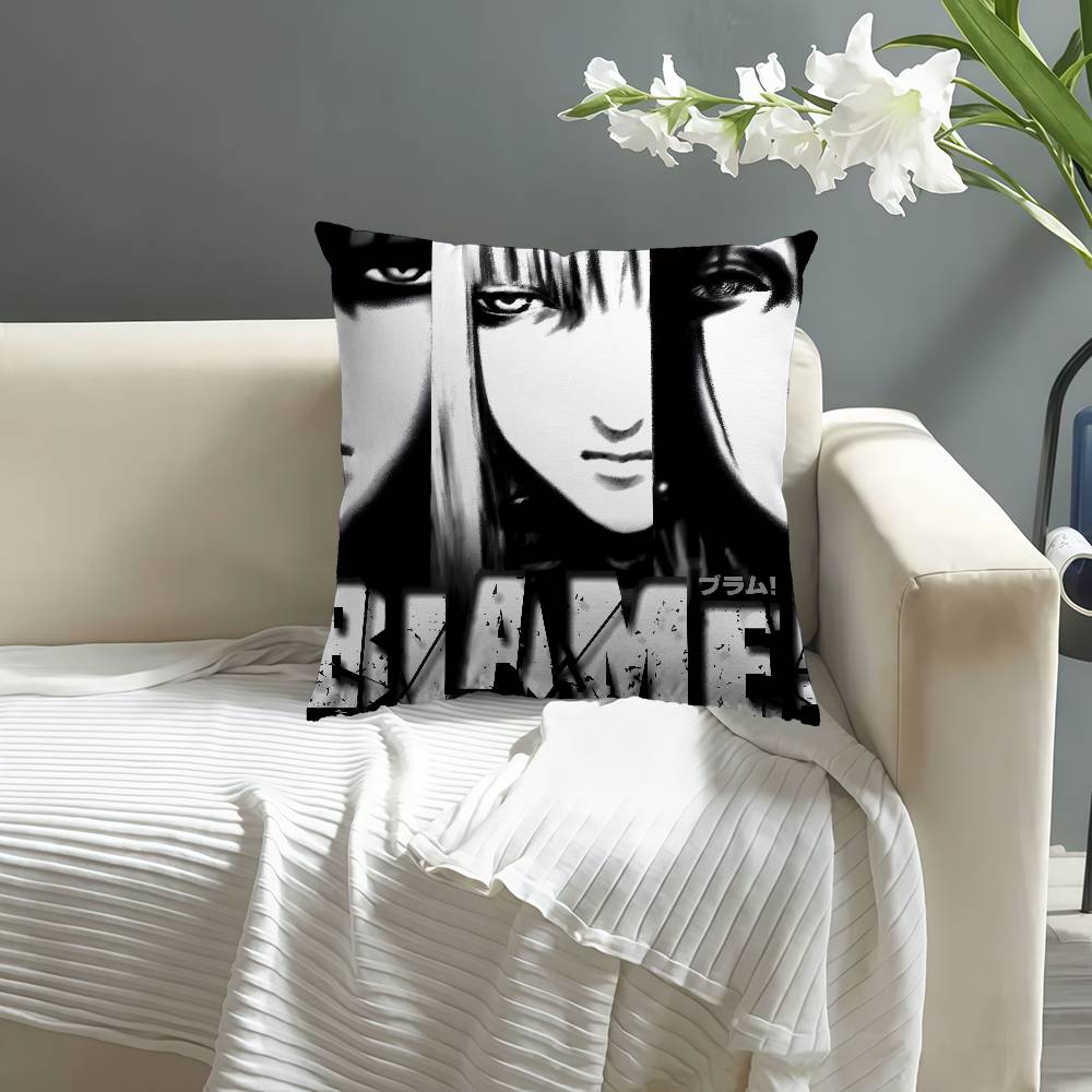 Anime BLAME Cushion Cover Inches Farmhouse Decor Home Throw Pillow Covers for Couch Decorations