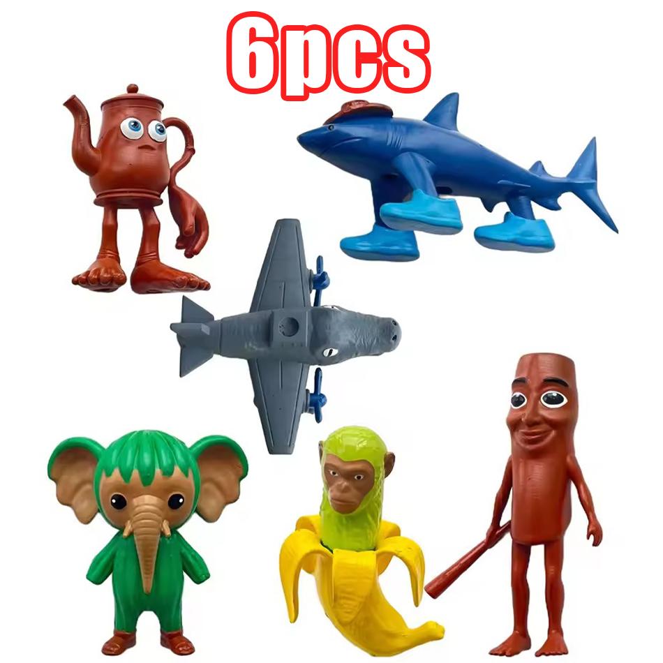 İtalyan Beyin Çürümesi Sahur Figürü Oyuncak Tralalero Tralala Figürleri Bombardino Timsah Şempanze Bananini Model Dekor Bebek Hediye