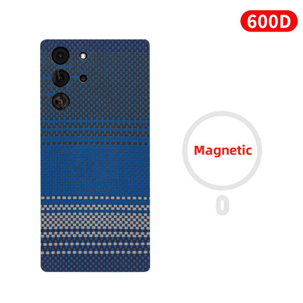 For Redmagic 10 Pro/10 Pro+/10 Air/10SPro/10SPro+ Carbon Case Aramid Fiber Kevlar Fabric Thin Hard Cover Magnetic Black Slim