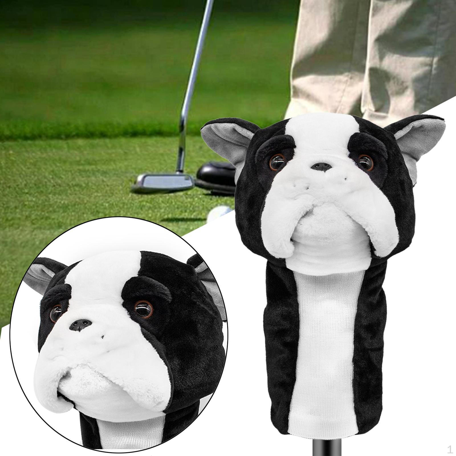 Golf Club Headcover cover Protection Plush Sleeves for 460cc Driver ,Black White