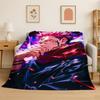 Cartoon Jujutsu Kaisen Anime Itadori Yuj Flanelldecke Weiche Warme Überwurfdecke für Schlafzimmer Wohnzimmer Bett Reise Picknick Kind