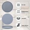 Durable Round Silicone Coasters High Temperature Resistant Thickened Heat Insulation Pad Food Grade 10cm Bowl Pad Home