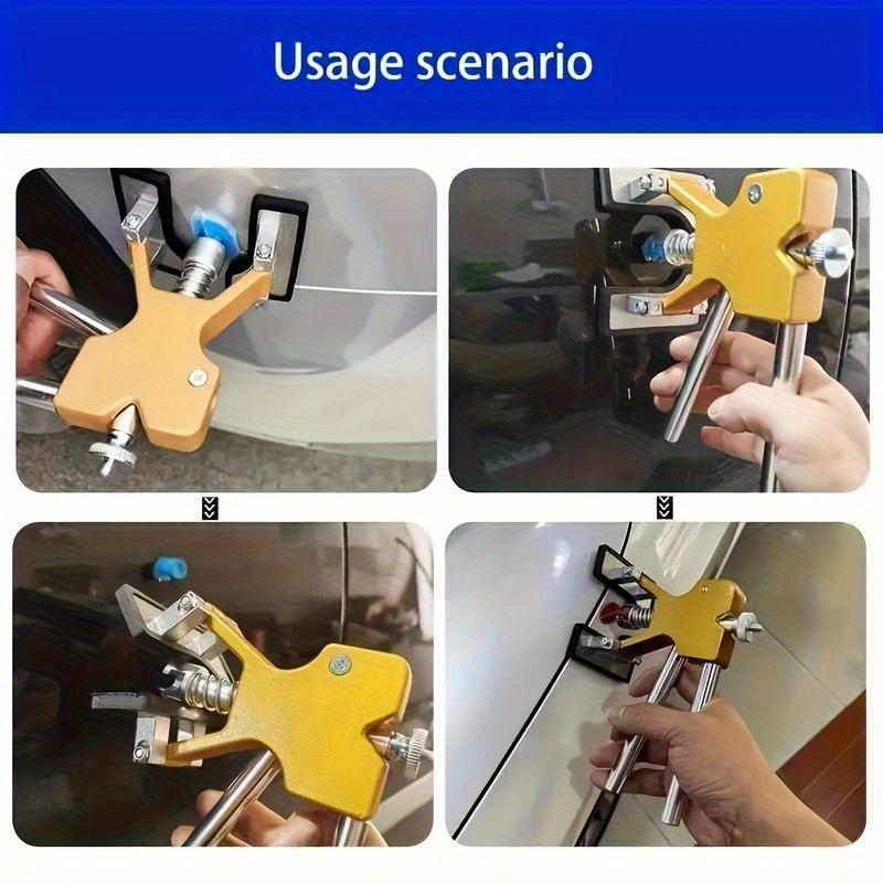 Car Dent Repair Kit - Heavy-Duty Slide Hammer, Adhesive Puller & Pads, PE Material, Uncharged Mechanism for… More