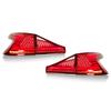Red Lens LED Tail Lights Sequential Turn Signal Rear Brake Reverse Running Lamp Replacement for Hyundai I20 2020‑2022