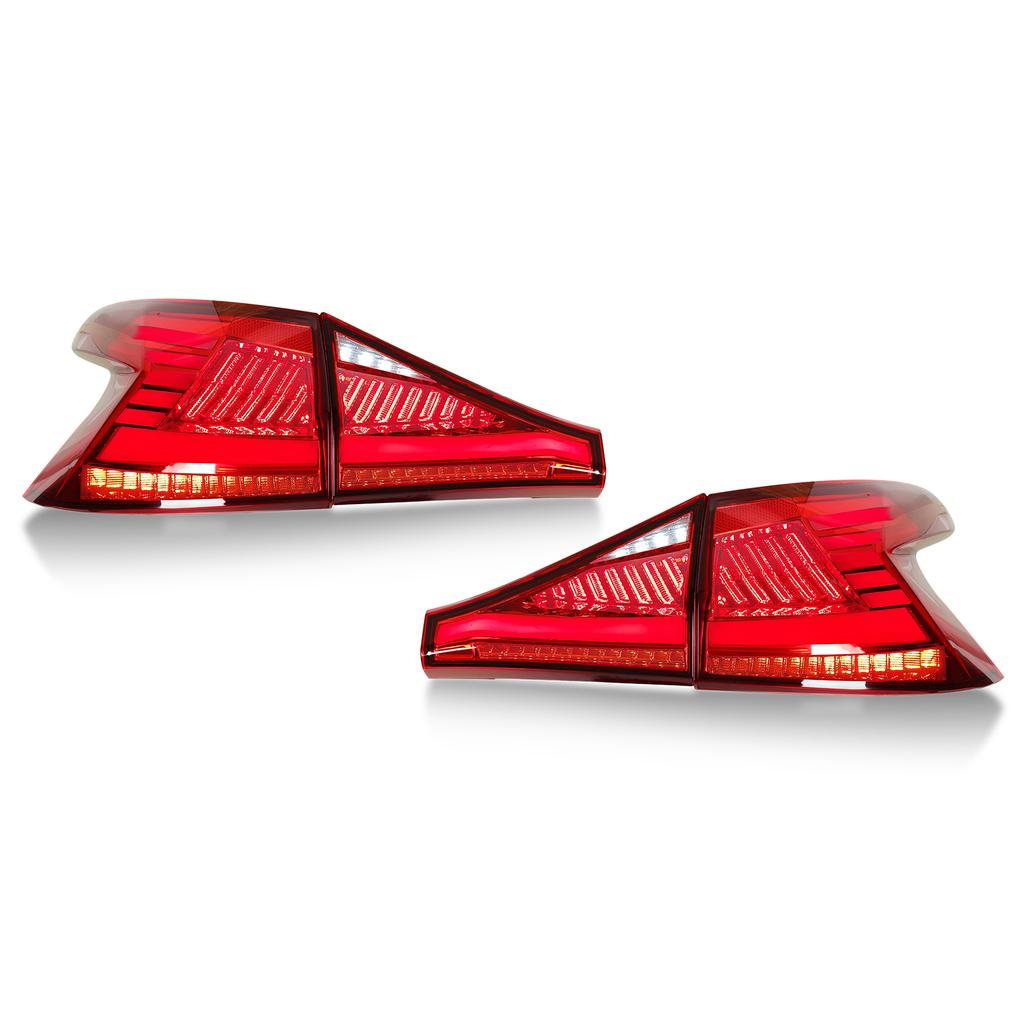 Red Lens LED Tail Lights Sequential Turn Signal Rear Brake Reverse Running Lamp Replacement for Hyundai I20 2020‑2022