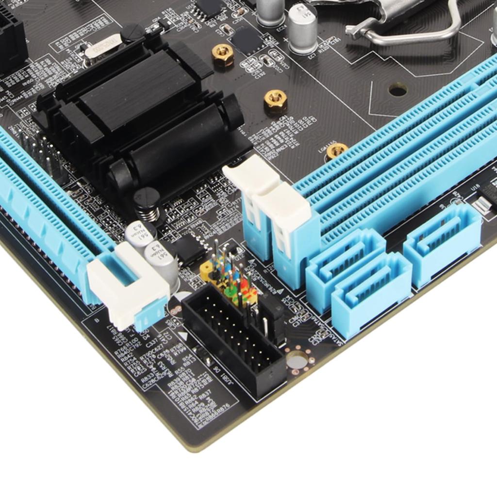 H61 Gaming Motherboard Desktop, 6 USB 2.0, DDR3, M.2 NVMe, NGFF, 100Mbps LAN, Micro ATX, LGA1155, Socket I3/i5/i7