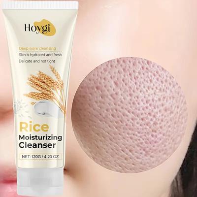 Limpiador Facial Hidratante Esencia de Arroz Limpieza Profunda, Retiene la Humedad