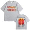 Rock Band Imagine Dragons Loom World Tour 2025 T Shirts Men Women Gothic Vintage Oversized Tshirt Unisex Casual Cotton Tshirt