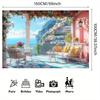 Sitano Terrace Background Banner - multi-purpose, no electricity required, perfect for weddings, birthdays