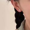 Bowknot Studs Earrings Minimalist Ear Rings Ear Piercing Ornament for Women Girl