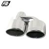 1PCS Stainless Steel Silver Exhaust Pipe Car 2.5'' Inelt Oval Dual Exhaust Tip for W204 C200 C260 Muffler Tailpipe