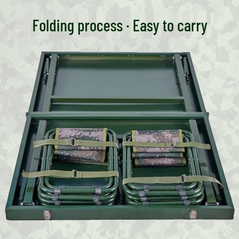 Huahuanzhen Outdoor Folding Steel-Plastic Table