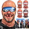 3D-Gesichtsdruck Gesichtsmaske Vollabdeckung Lustige Skimaske Outdoor/Radfahren/Streich/Party