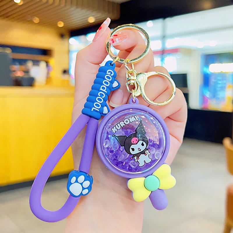 Cute Cartoon Cat Scented Bead Keychain Long Lasting Fragrance Backpack Charm Creative Small Gift Pendant