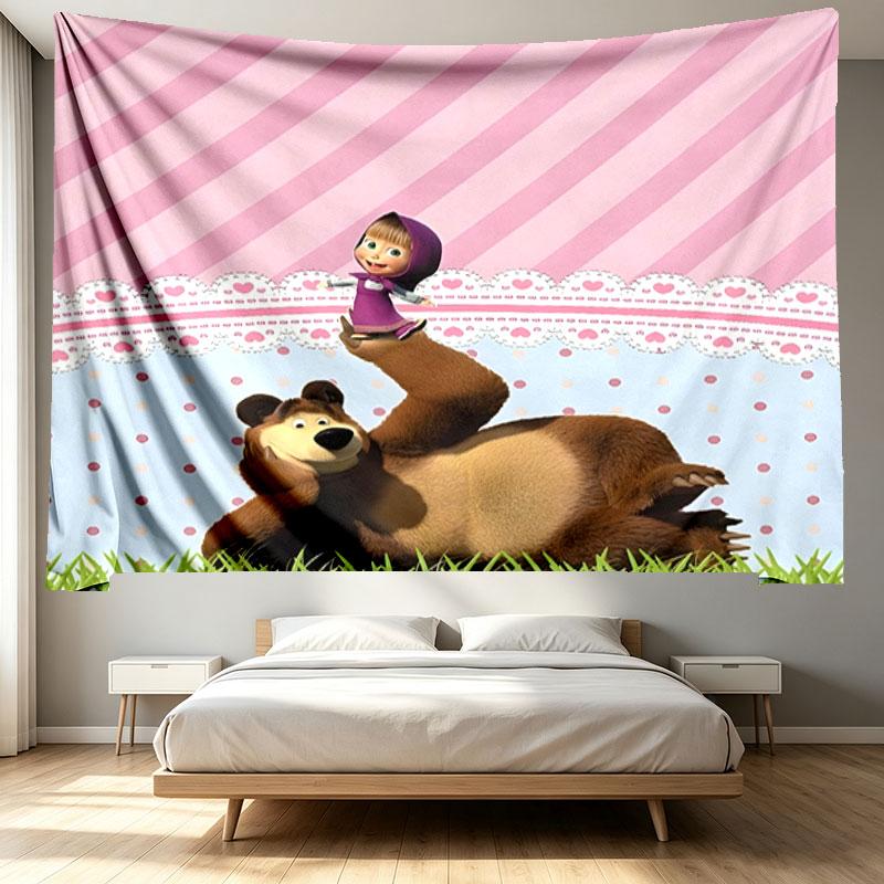 Cartoon Animation Print Tapestry - Portable Wall Decor Cloth, for Home, Dorm, Travel, Bedroom, Living Room - Ideal Birthday Housewarming Gift