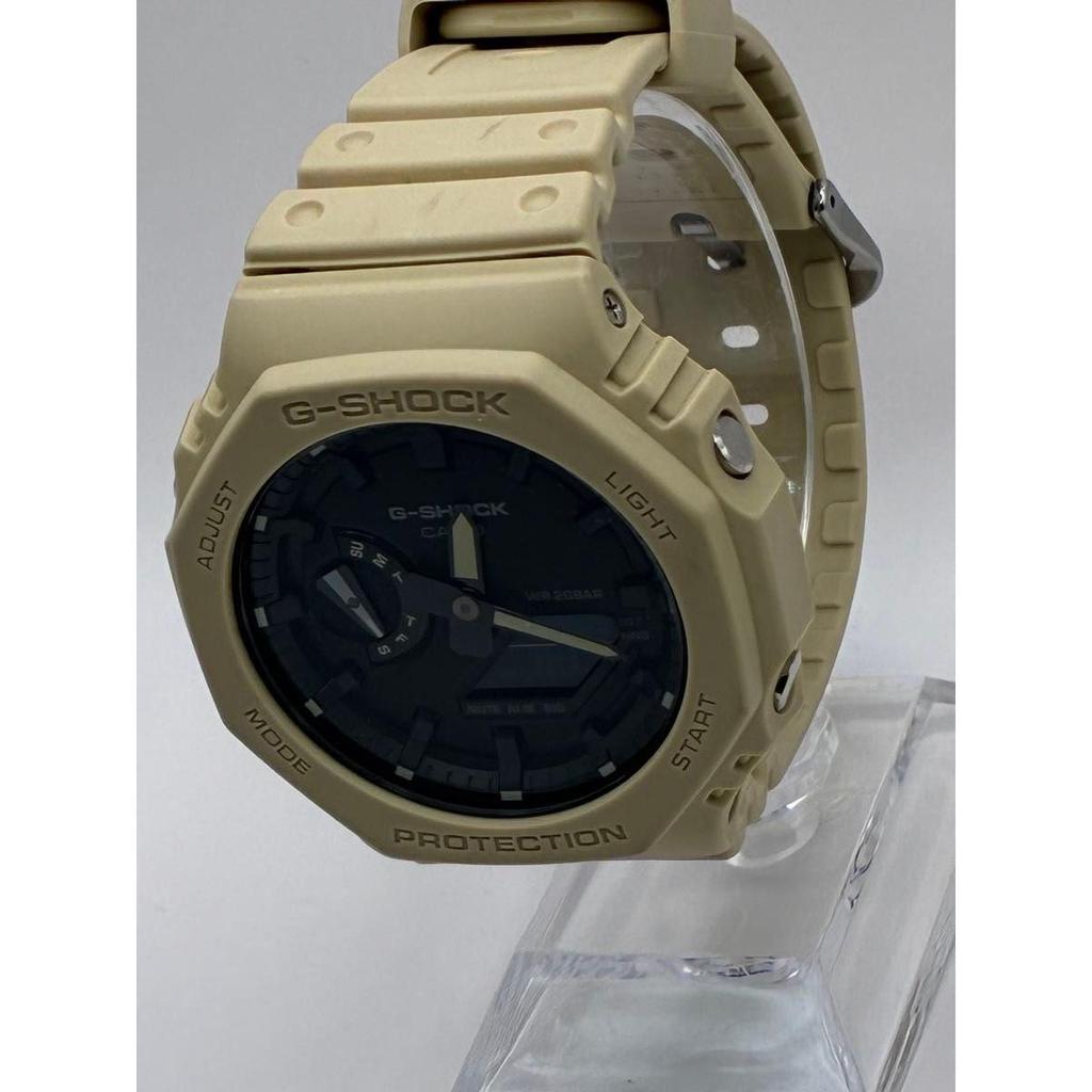 Used [New battery] CASIO G-SHOCK GA-2100 Beige Ana-Digi Watch Casioak